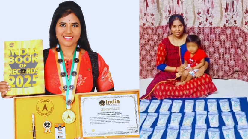 ಬರೋಬ್ಬರಿ 300 ಲೀ. ಎದೆಹಾಲು ದಾನ ಮಾಡಿದ ಮಹಾತಾಯಿ: 
ತಾಯಿಗೆ ಸಿಕ್ಕ ಸರ್ಟಿಫಿಕೇಟ್ ಏನು ಗೊತ್ತೇ..?