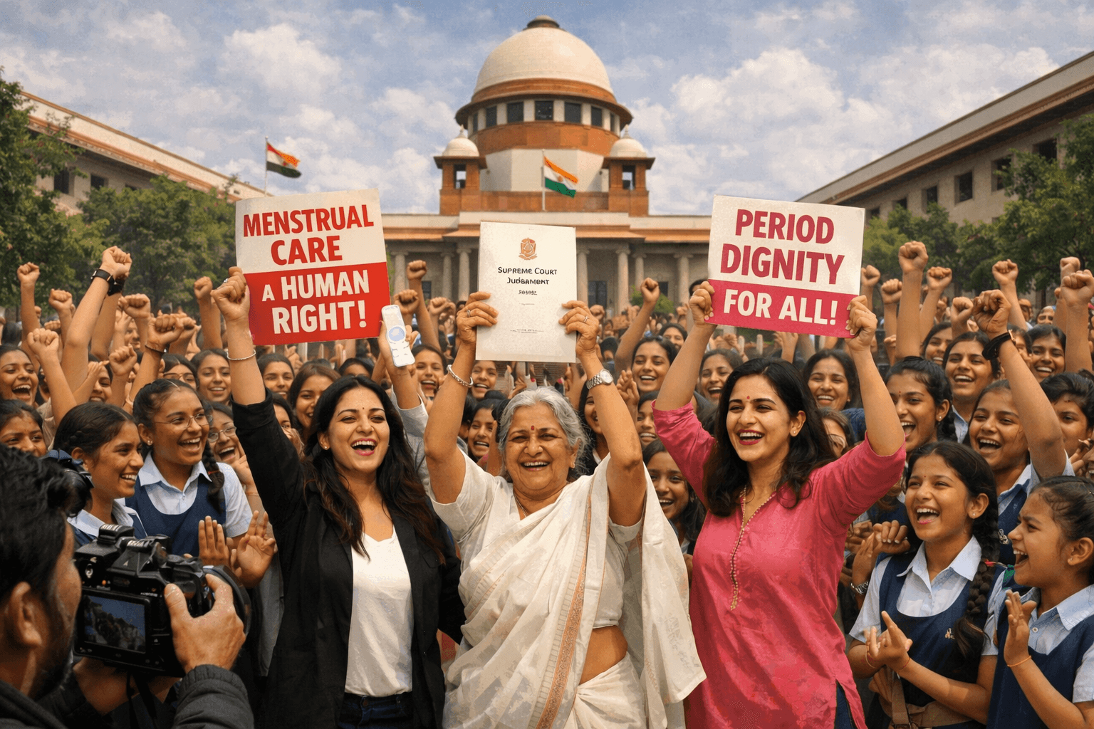 ಮುಟ್ಟಿನ ಆರೈಕೆ ಸಾಂವಿಧಾನಿಕ ಹಕ್ಕು:
ಸುಪ್ರೀಂ ಕೋರ್ಟ್ನ ಐತಿಹಾಸಿಕ ತೀರ್ಪು